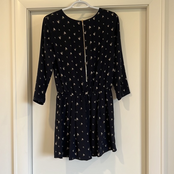 Club Monaco Isra Silk Floral Shorts Romper - Picture 4 of 8